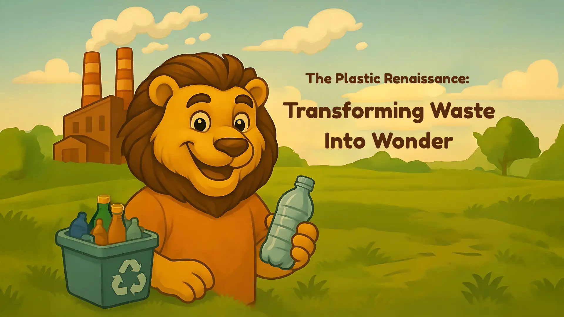 A collection of clean, sorted recyclable materials including plastic bottles, paper, and cardboard