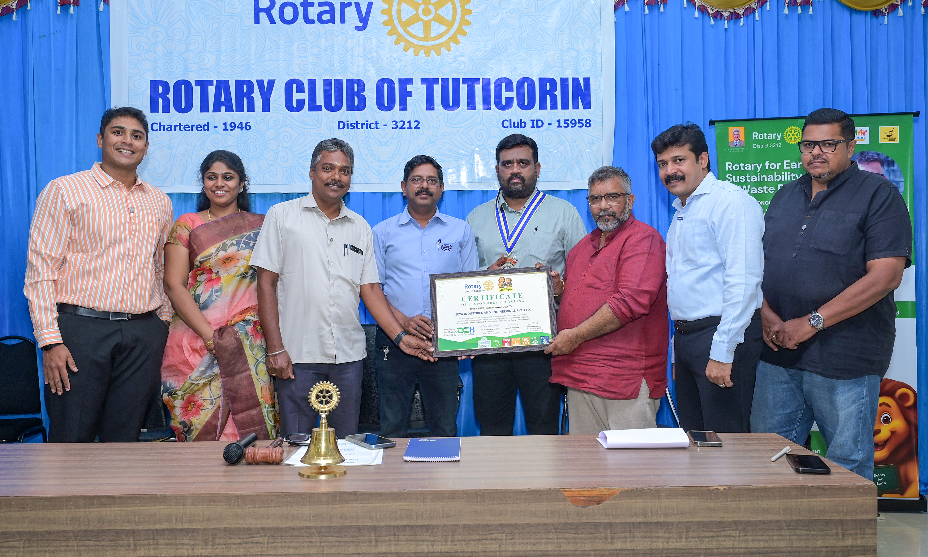 Collected e-waste during Rotary for Earth drive